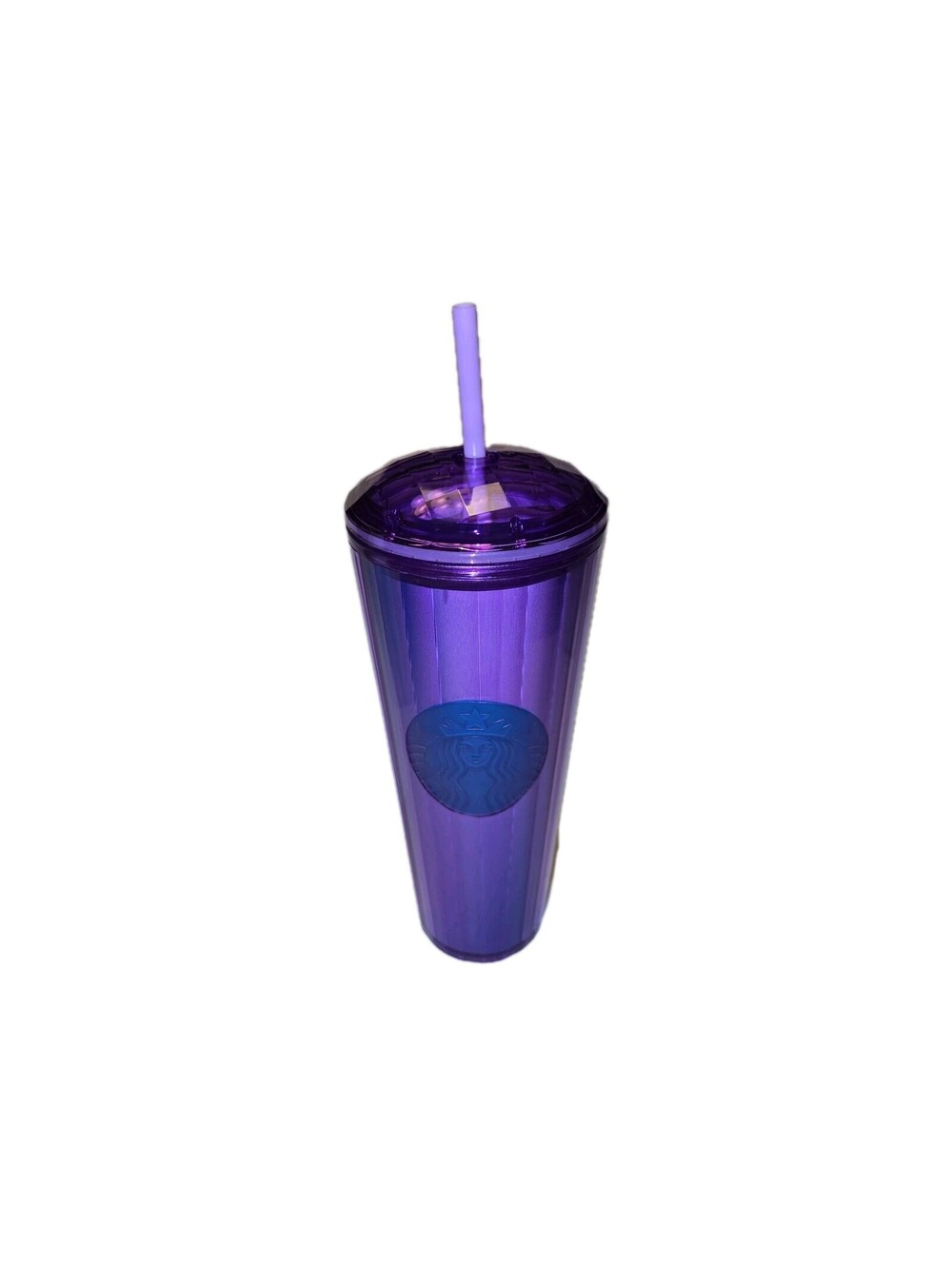 Starbucks 24oz Venti Cold Cup Dome Kaleidoscope Tumbler Purple Summer 2022 NWT